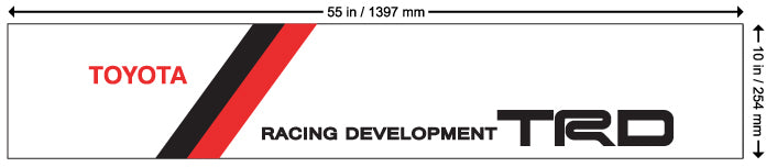 TRD Windshield banner